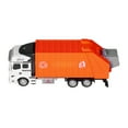 thumbnail image 4 of Jouet de Camion à Ordures à Rétrofriction, Coins à Friction Échelle 1:48 Camion à Ordures à Rétrofriction Jouet pour Garçons pour Jouer pour Enfants Vert,Orange, 4 of 8
