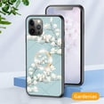 thumbnail image 4 of Compatible with iPhone 13 Pro Max Flower Pattern Case with Ring Glossy Ring Finger Grip Kickstand Holder Stand Bling Diamond Luxury Glitter Protection Fashion Shockproof Case for Girls Women, 4 of 12