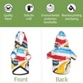 thumbnail image 6 of KLL Colorful Abstract Bumper Cars for Basic Dog Hoodie - Pet Hoodie Sweater with Leash Hole - Cute Dog Sweatshirt - Pet Clothes Hooded Sweatshirt for Dog & Cat -X-Large, 6 of 8