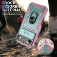 thumbnail image 6 of Dteck Case for iPhone Air (2025), Shockproof Impact Resistant Magnetic for Car Holder with Slide Lens Protective Ring Stand Holder Hybrid Hard Rugged Cover, F, 6 of 9