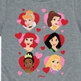 thumbnail image 3 of Disney - Princess Heart Grid - Toddler And Youth Short Sleeve Graphic T-Shirt, 3 of 4