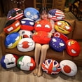 thumbnail image 1 of 10-50cm Country Ball Toys Plush Polandball Hand Warmer Pillow Countryball Ussr Usa France Russia Uk Japan Germany Italy Decor, 1 of 3