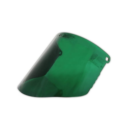 Dark Green Polycarbonate Faceshield WP96, Molded