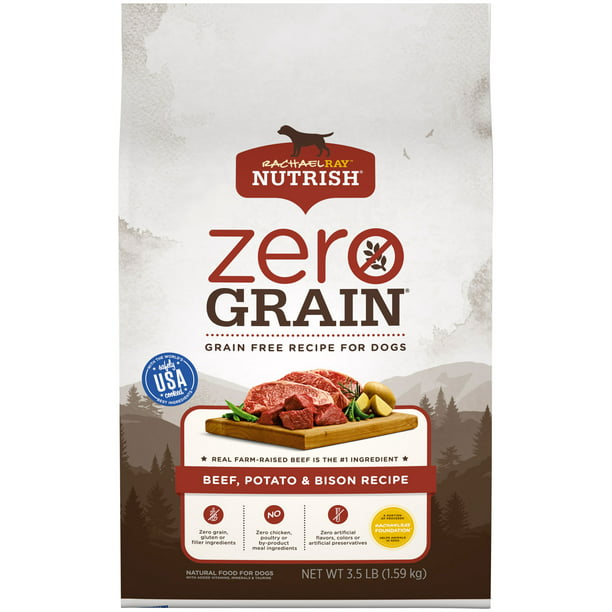 Rachael Ray Nutrish Zero Grain Natural Dry Dog Food, Beef, Potato