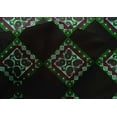 thumbnail image 4 of oneOone Cotton Silk Green Fabric Geometric & Paisley Block Craft Projects Decor Fabric Printed By The Yard 42 Inch Wide, 4 of 4