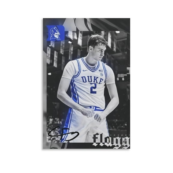Redamancy American Basketball Player Cooper Flagg Canvas Wall Art Poster For Room Aesthetic And Decor Poster For Bedroom Living Room Bathroom Kitchen Office Decor
