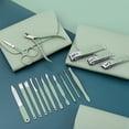 thumbnail image 1 of Nail Clippers Set Cuticle Trimming Accessory Nails Shaping Tools Manicure Scissors Kit with Storage Bag Pedicure Tool Accessory Rose gold, 1 of 9