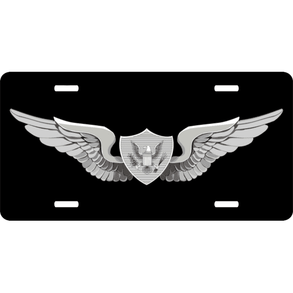 Army Air Crew Wings License Plate