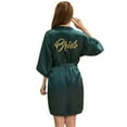 thumbnail image 4 of LYMAYTER Women Satin Kimono Bathrobe Bride Bridesmaid Robes with Gold Glitter or Rhinestones S-2XL, 4 of 7