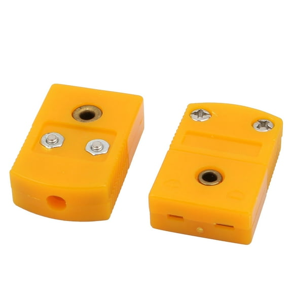 Unique Bargains 2pcs K Type Thermocouple Temperature Measuring Wire Female Connector