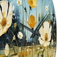 thumbnail image 3 of Designart "Golden Azure Ranunculus Sunlit Field" Floral Oversized Wall Clock, 3 of 5