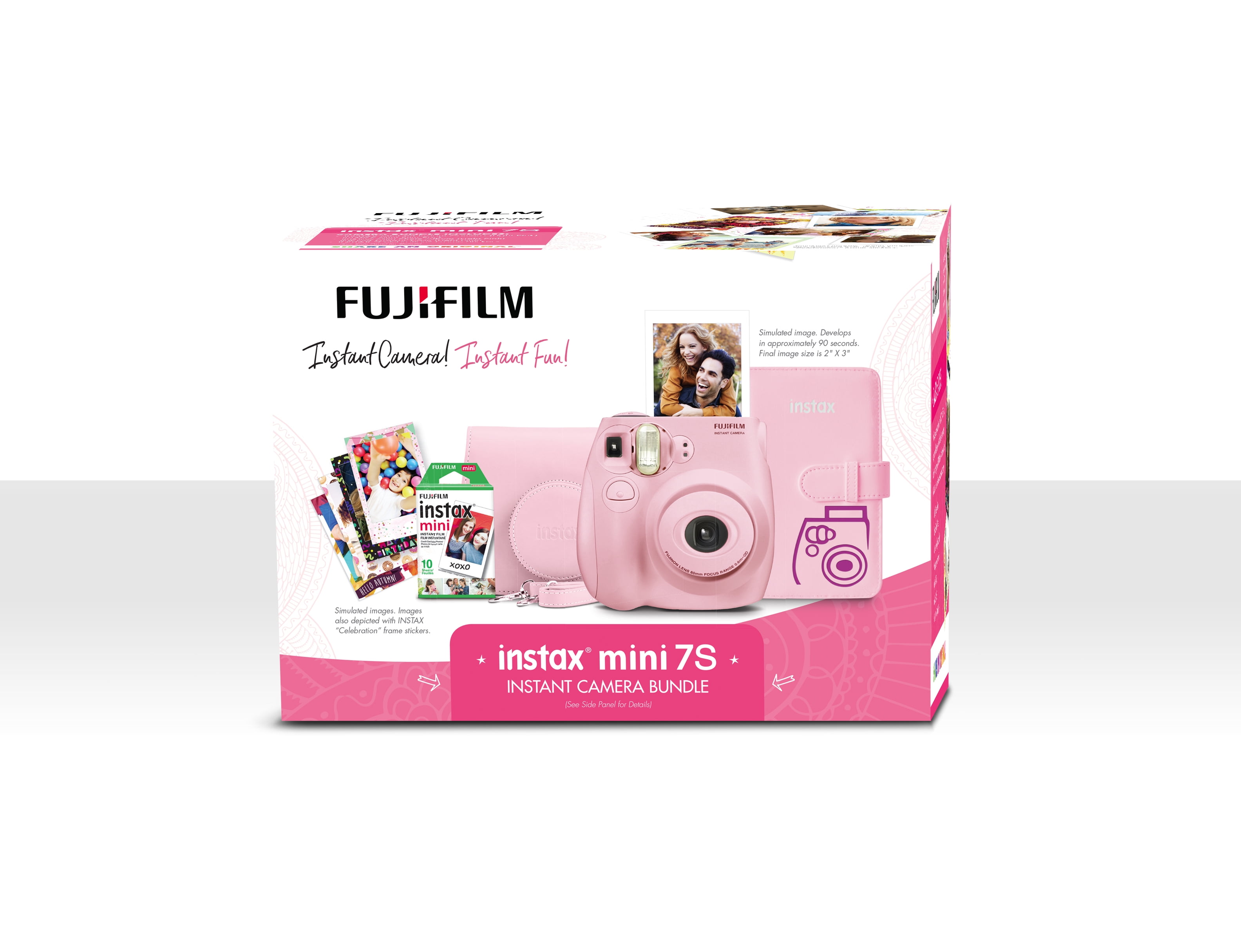 Fujifilm Instax Mini 7s Bundle - Light Pink - Walmart.com