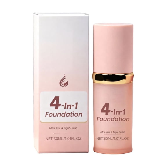 4-in-1 Foundation,Concealing, Hydrating, Long-Lasting Foundation for Dry Fair Skin