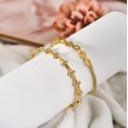 thumbnail image 2 of Conjunto de dos pulseras de Esclava Bañadas en oro amarillo JeenMata Pulseras apilables, 2 of 5