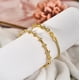 thumbnail image 2 of Conjunto de dos pulseras de Esclava Bañadas en oro amarillo JeenMata Pulseras apilables, 2 of 5