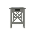 thumbnail image 7 of AFI Lexi Desk with Drawer and Charging Station, Grey, 7 of 7