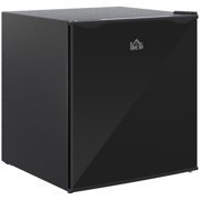 HOMCOM Mini Freezer 1.1 Cu.Ft Compact Upright Freezer Removable Shelves Reversible Door Gray