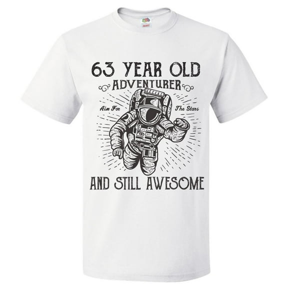 63rd Birthday Gift For 63 Year Old Adventurer T Shirt Gift