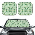 thumbnail image 2 of Goofa Cute Dinosaurs in Space Pattern 2 Piece Car Windshield Sun Shade Foldable | Front Windshield Shade for Sun, Heat and UV Rays | Sunshade for Car Front Window-, 2 of 7