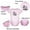Pink, variant on iDzn Pack of 2, New to the Cousin Crew & My Big Sister Has Paws Funny Rompers For Babies, Newborn Baby Unisex Bodysuits, Infant Jumpsuits, Toddler 0-24 Months Kids One-Piece Oufits