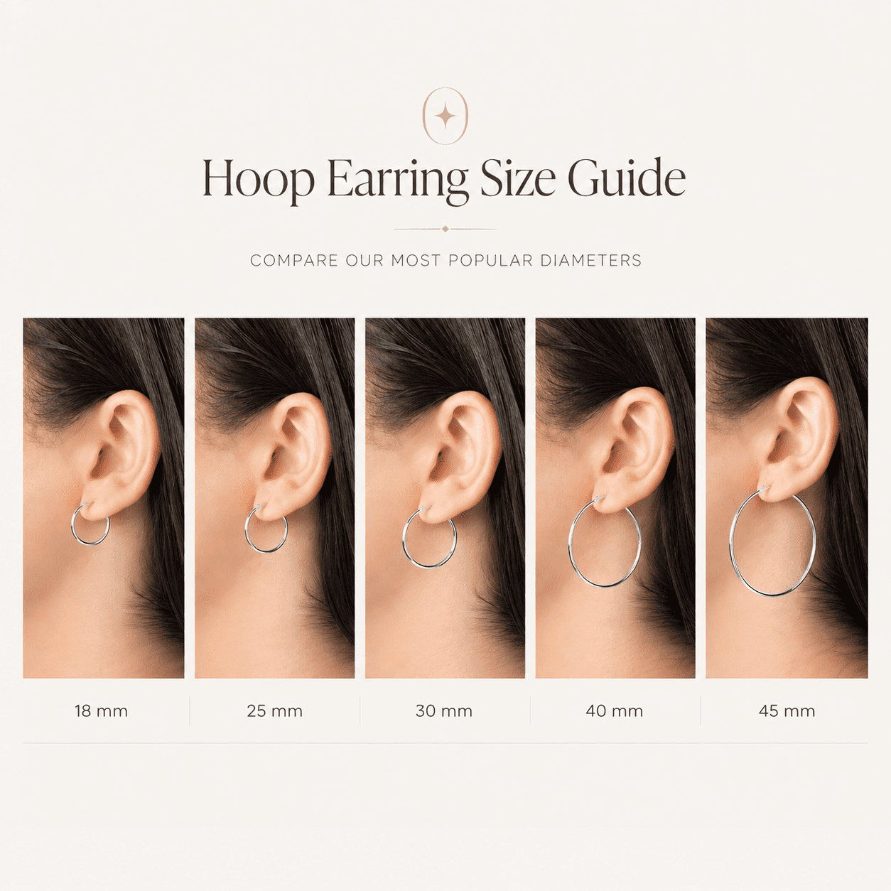 Pori Jewelers Sterling Silver 1.5mm x 18mm Plain Hoop Earrings