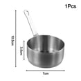 thumbnail image 1 of BUYISI High Quality Home Kitchen Mini Sauce Pan 100Ml Sauce Pan Not Easy Rust Silver L, 1 of 5