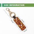 thumbnail image 3 of Wukai Almond Nuts Print Leather Car Keychain, Universal Key Fob Keychain, Leather Key Chain Holder for Men and Women,360 Degree Rotatable, 3 of 5