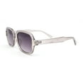 thumbnail image 3 of Hipster Narrow Rounded Rectangle Vintage Style Plastic Sunglasses Slate - Smoke, 3 of 4