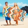 thumbnail image 4 of Ganfancp Toalla de Playa Impresa Espesa Suave Absorbente Secado Rápido Doble Cara Terciopelo Microfibra Seaside Doble Cara Terciopelo Toalla de Playa Ofertas Flash 1 Toalla de Playa, 4 of 6