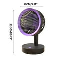 thumbnail image 2 of AZXY Desk Fan,Table Fans for Bedroom,Small Fans,Desktop Fans ,Rechargeable Small Quiet Personal Tabletop Fans for Home, 2 of 5