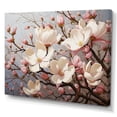 thumbnail image 2 of Designart "White Pink Magnolias Magnolia Euphony I" Floral Canvas Art Print, 2 of 5