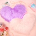 thumbnail image 1 of Alfombra Mudder Fluffy con forma de corazón sintético, 30 x 40 cm, 2 unidades, 1 of 7