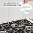 thumbnail image 5 of XMXT Microfiber Drying Mat, Eyeballs Skulls Bones Print Absorbent Dish Drying Mats for Kitchen Dishes Rack Pad, 16 x 18 inches, 5 of 9
