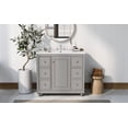 thumbnail image 6 of Roomfitters 36 Inch Bathroom Vanity Cabinet with Resin Sink, 4 Drawers, Adjustable Shelves, and Open Back Design, Grey (Faucet not Included), 6 of 17