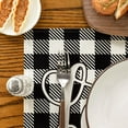 thumbnail image 7 of mubwai Love Family Together Home Buffalo Plaid Placemats for Dining Table, 12 x 18 Inch Holiday Vintage Thanksgiving Washable Table Mat Set of 4, 7 of 7