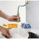 thumbnail image 4 of Grifo de cocina Apuakthei de oro cepillado, grifo retráctil para lavabo de verduras, grifo para fregadero de acero inoxidable 304, para agua fría y caliente, 4 of 5