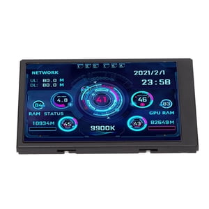 Moniteur informatique Temp, PC Affichage panneau de capteur Confortable Protection des yeux Interrupteur vertical horizontal d'écran 360° Rotation pour PC Cas pour CPU