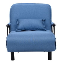 Patiojoy Folding Sofa Bed Sleeper Armchair Lounge Couch 5 Position Home Furniture Blue