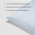 thumbnail image 2 of Silvon Silver Infused Bed Sheets Set | Woven with Pure Silver and Premium Breathable Supima Cotton (Cal King, Sky/Blue), 2 of 7