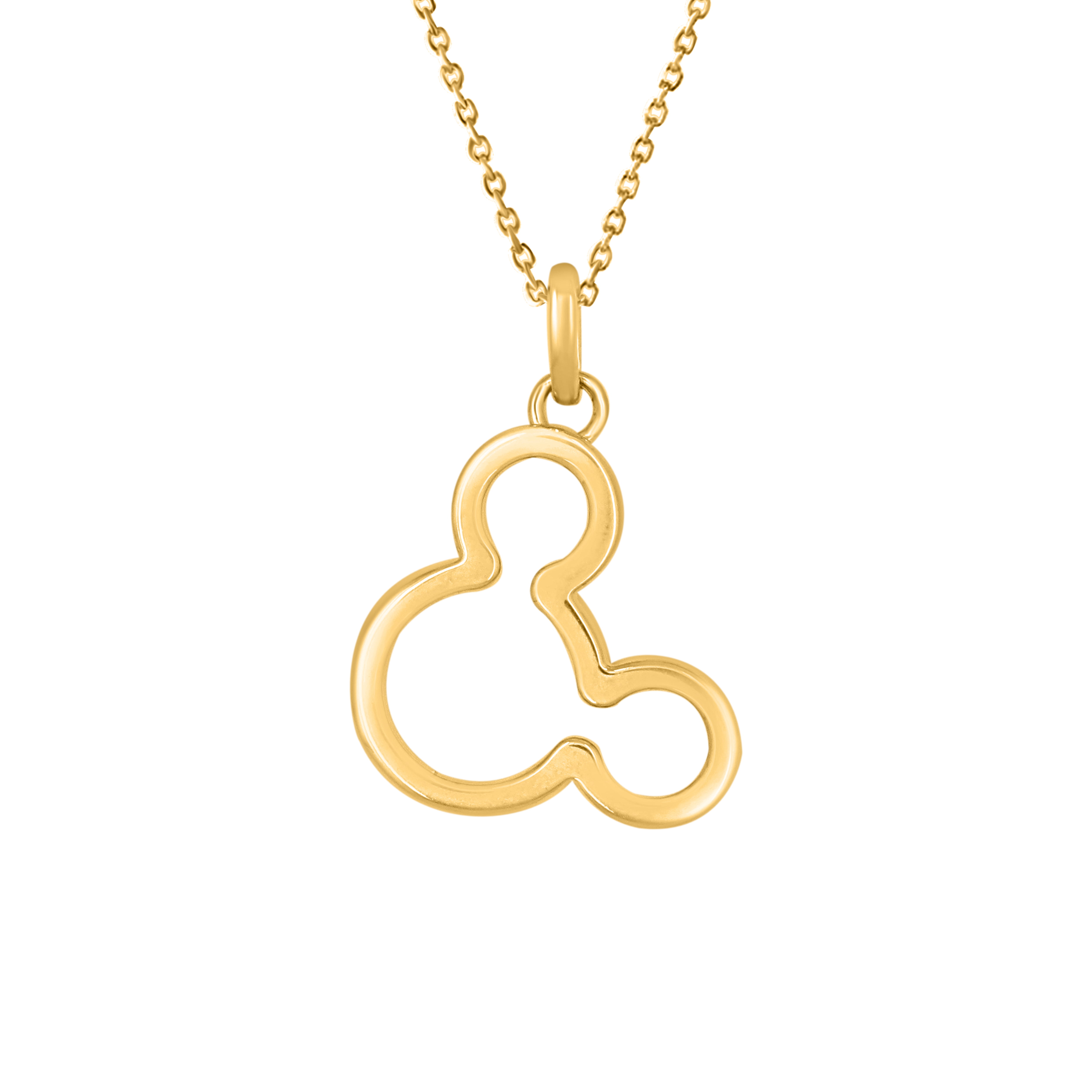 14K Yellow Gold Over 925 Sterling 