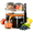 Black, variant on Dual-Head Automatic Citrus Juicer, Dual-Head Electric Citrus Juicer, Electric Orange Juicer Machine with Built-in Cutter and Cleaning Brush, 1-Button Orange Lemon Lime Squeezer for Kitchen (White)