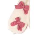 thumbnail image 5 of Forever 21 WGA Shaker Knit Cardigan With Bow Appliques, Color-Cream/Pink, Size-M, 5 of 5