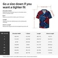 thumbnail image 6 of Zufioo Red White Blue Fireworks Print Mens Button Down Short Sleeve Shirt,Classic Plaid Shirt,Mens Accessories Fashion Shirt-XX-Large, 6 of 6