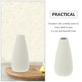 thumbnail image 6 of OFFIGAM White Ceramic Bud Vase Simple Farmhouse Style Flower Holder for Home Decor and Table Centerpiece, 6 of 11