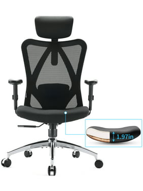 SIHOO Ergonomic High Back Office Chair, Adjustable Computer Desk Chair with Lumbar Support, 300lb, Black