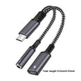 Type C 2 In 1 Braided Adapter Headphone Converter Digital Audio Note 10