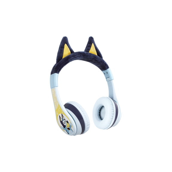 eKids Bluey Bluetooth Wireless Headphones for Kids with Microphone and Bonus AUX Cord