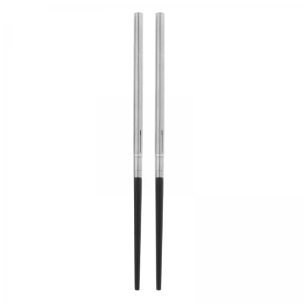 2X Outdoor C Picnic Travel Tableware Cutlery Chopsticks Stainless Cola Palillos plegables al aire libre