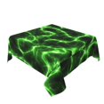 thumbnail image 2 of Wukai Green Lightning Waterproof Tablecloth for Kitchen Dining, Fits Square Tables for 2-4 Seats -54"x54", 2 of 7
