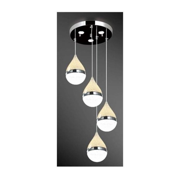 Lampara Colgante Carla 4 Luces Iluminación Luz Vic Innovador